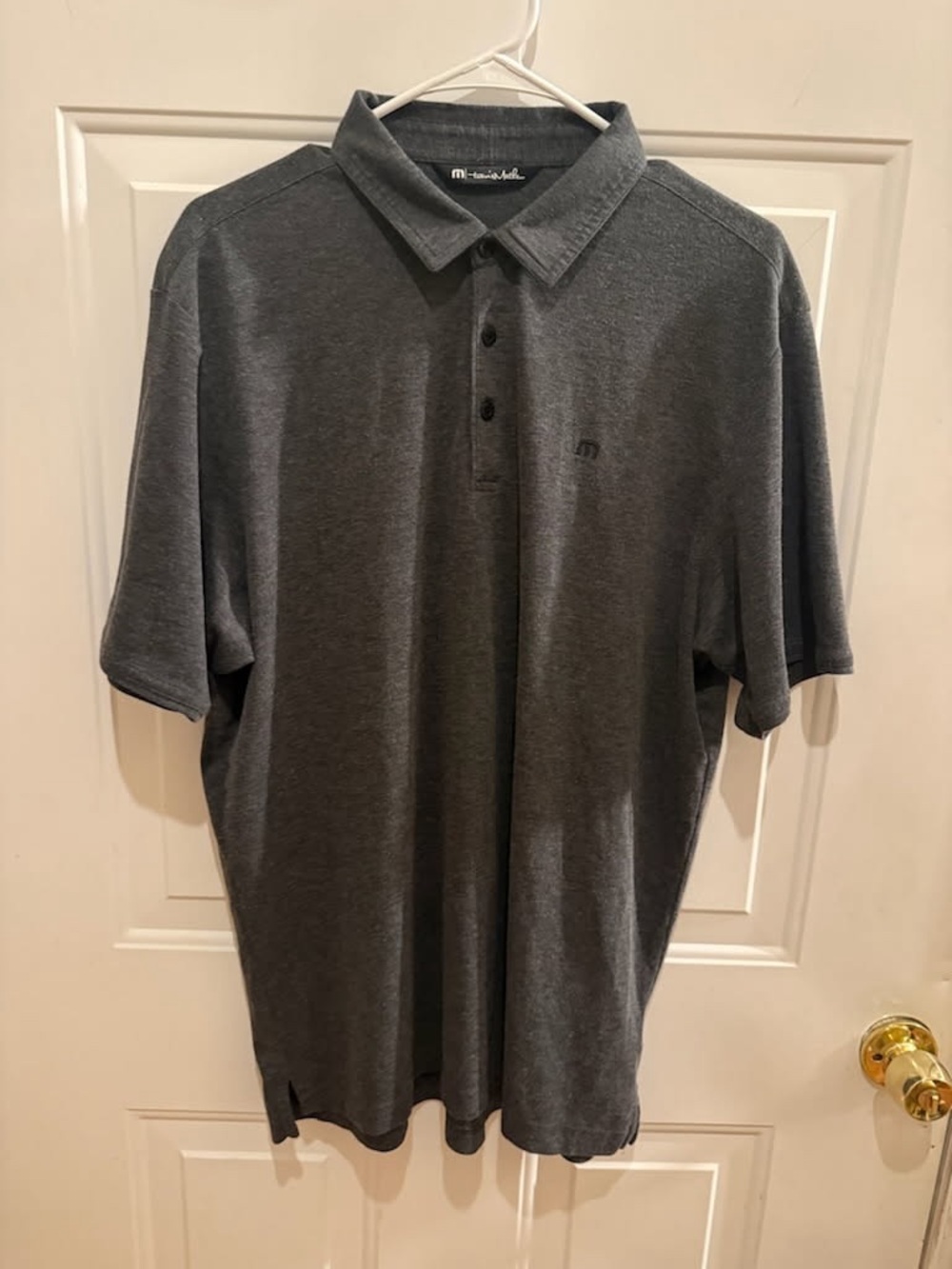 Travis Mathew Dark Gray Short-Sleeve Polo